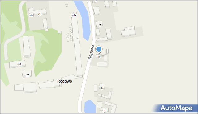 Rogowo, Rogowo, 8, mapa Rogowo