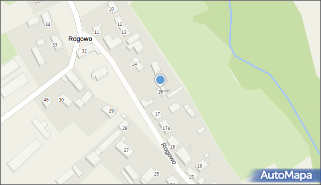 Rogowo, Rogowo, 16, mapa Rogowo