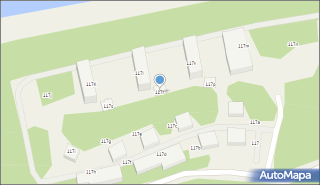 Rogowo, Rogowo, 117r, mapa Rogowo