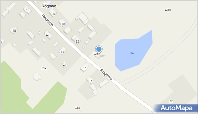 Rogowo, Rogowo, 12ba, mapa Rogowo