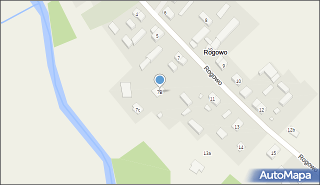 Rogowo, Rogowo, 7B, mapa Rogowo
