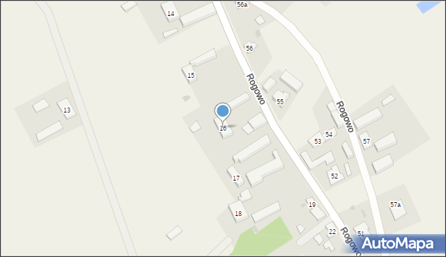 Rogowo, Rogowo, 16, mapa Rogowo