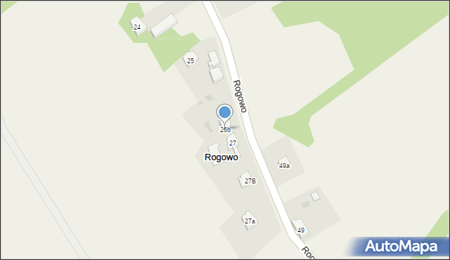 Rogowo, Rogowo, 26b, mapa Rogowo