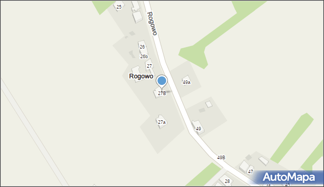 Rogowo, Rogowo, 27B, mapa Rogowo