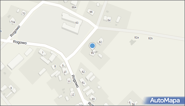 Rogowo, Rogowo, 81, mapa Rogowo