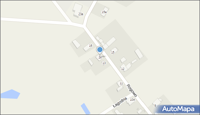Rogowo, Rogowo, 14, mapa Rogowo