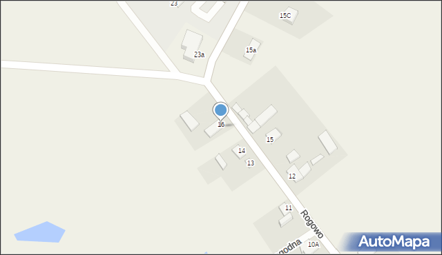 Rogowo, Rogowo, 16a, mapa Rogowo