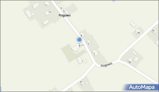 Rogowo, Rogowo, 5, mapa Rogowo