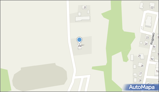 Rogowo, Rogowo, 20a, mapa Rogowo