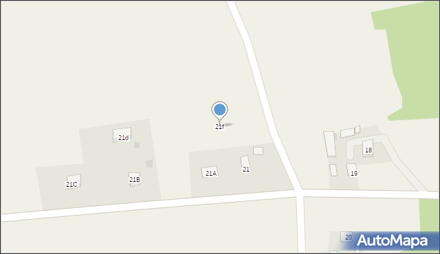 Rogowo, Rogowo, 21f, mapa Rogowo