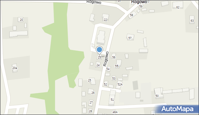 Rogowo, Rogowo, 23, mapa Rogowo