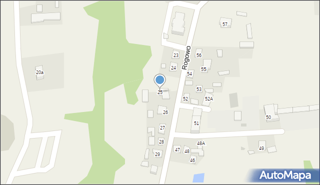 Rogowo, Rogowo, 25, mapa Rogowo