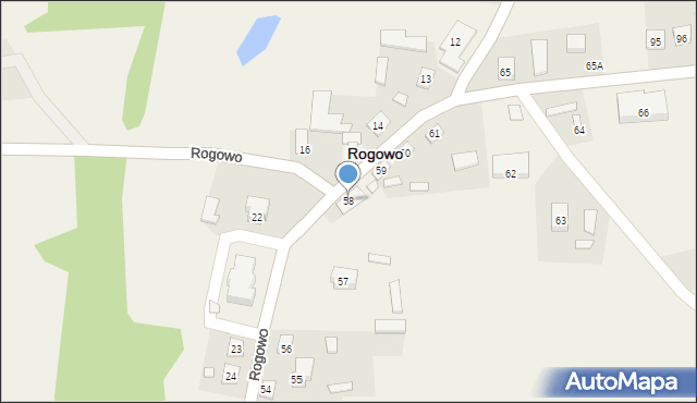 Rogowo, Rogowo, 58, mapa Rogowo