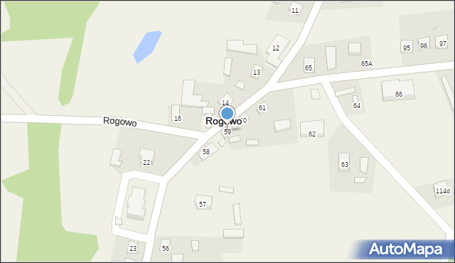 Rogowo, Rogowo, 59, mapa Rogowo