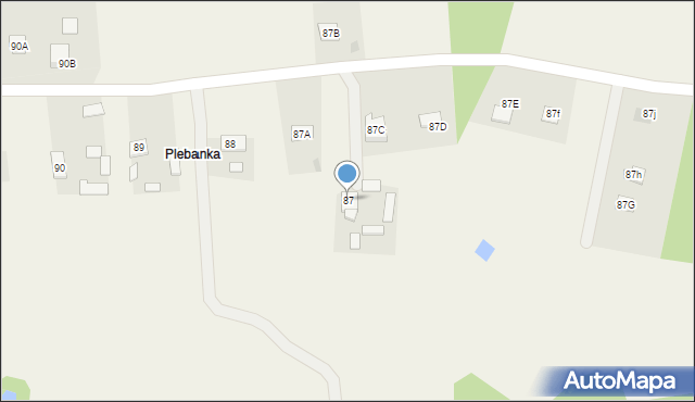 Rogowo, Rogowo, 87, mapa Rogowo