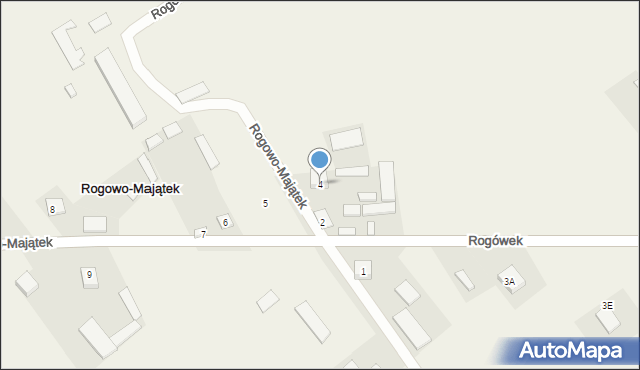 Rogowo-Majątek, Rogowo-Majątek, 4, mapa Rogowo-Majątek