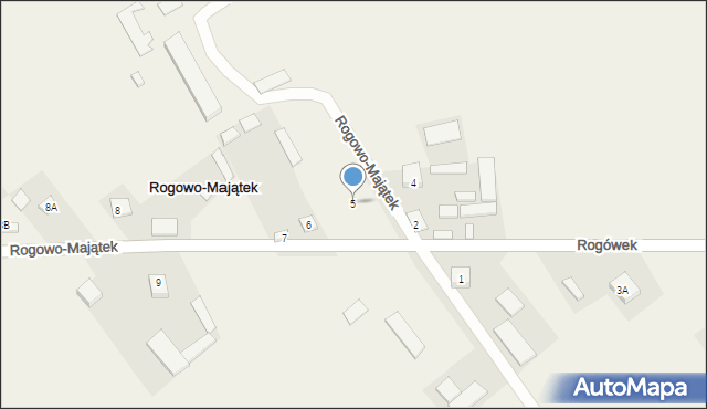 Rogowo-Majątek, Rogowo-Majątek, 5, mapa Rogowo-Majątek