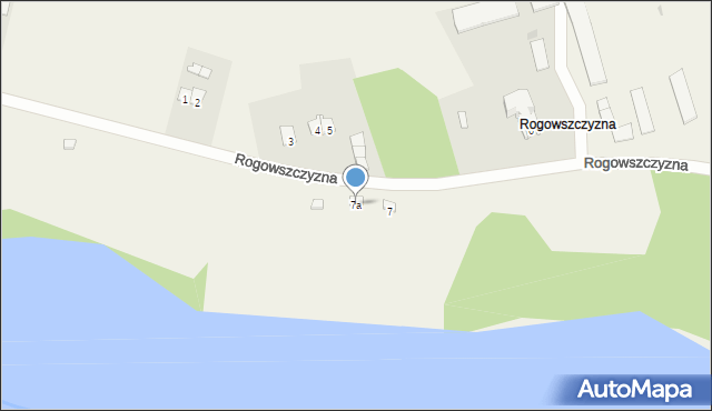 Rogowszczyzna, Rogowszczyzna, 7a, mapa Rogowszczyzna