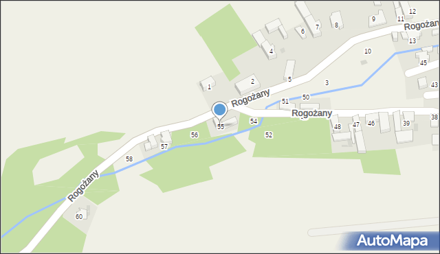 Rogożany, Rogożany, 55, mapa Rogożany