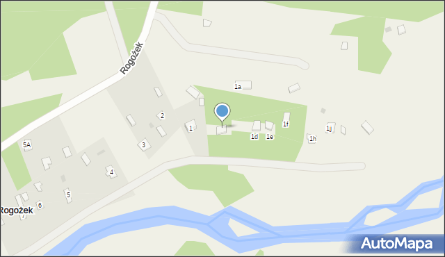 Rogożek, Rogożek, 1b, mapa Rogożek