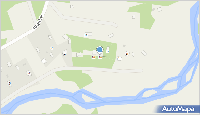 Rogożek, Rogożek, 1e, mapa Rogożek