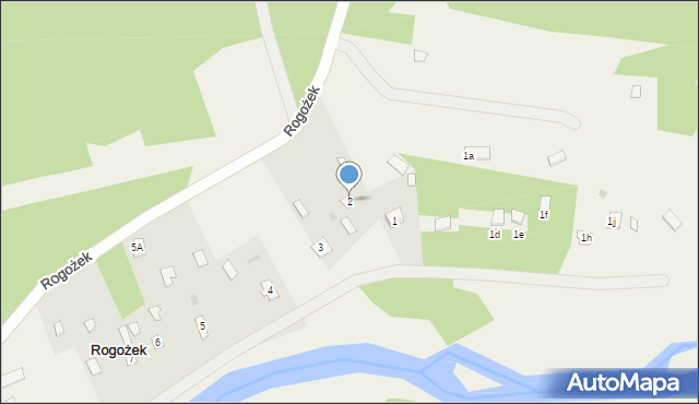 Rogożek, Rogożek, 2, mapa Rogożek