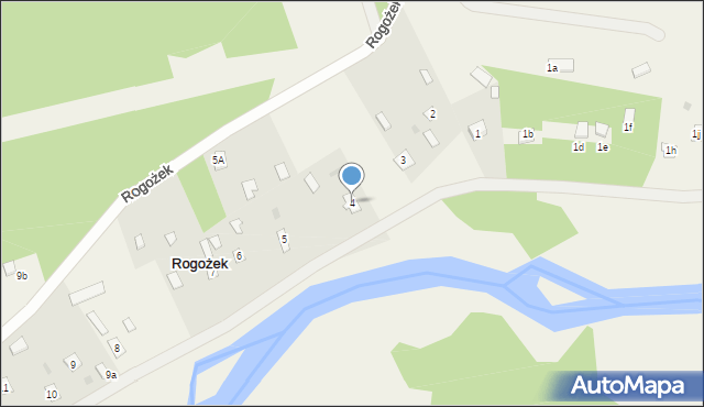 Rogożek, Rogożek, 4, mapa Rogożek