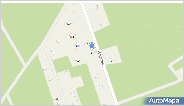 Rogożek, Rogożek, 41, mapa Rogożek
