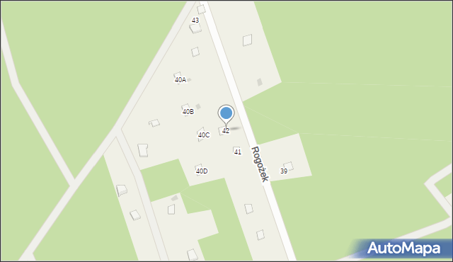 Rogożek, Rogożek, 42, mapa Rogożek