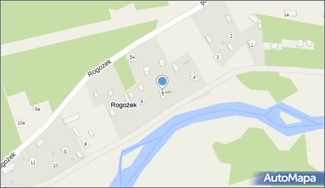 Rogożek, Rogożek, 5, mapa Rogożek