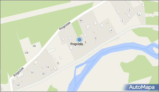 Rogożek, Rogożek, 7, mapa Rogożek