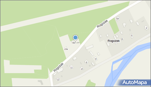 Rogożek, Rogożek, 9b, mapa Rogożek