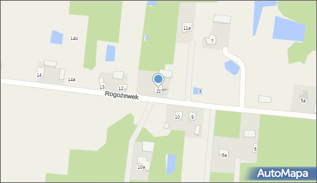 Rogożewek, Rogożewek, 11, mapa Rogożewek