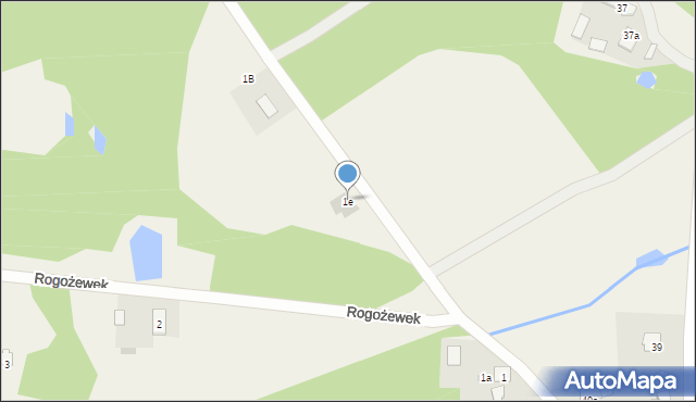 Rogożewek, Rogożewek, 1e, mapa Rogożewek