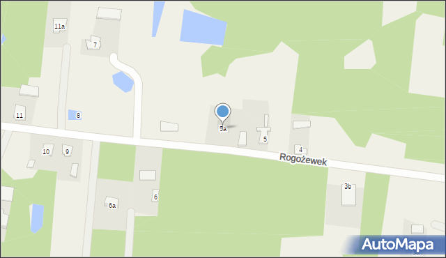 Rogożewek, Rogożewek, 5a, mapa Rogożewek