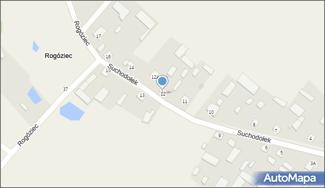 Rogóziec, Rogóziec, 12, mapa Rogóziec