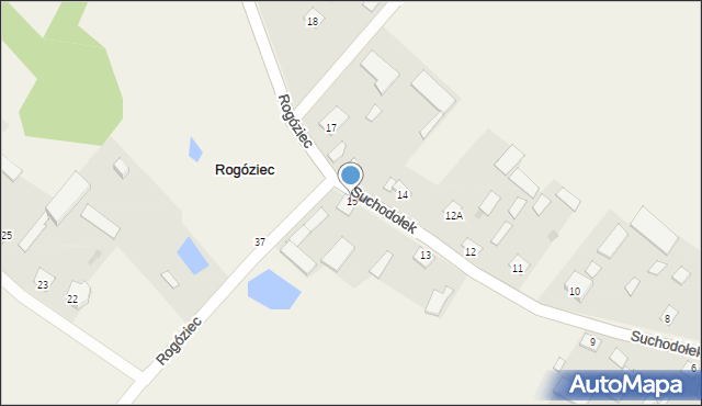 Rogóziec, Rogóziec, 15, mapa Rogóziec