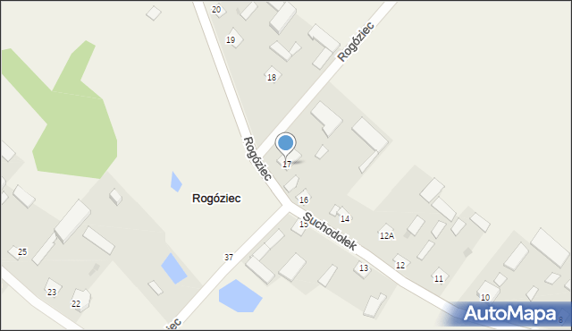 Rogóziec, Rogóziec, 17, mapa Rogóziec