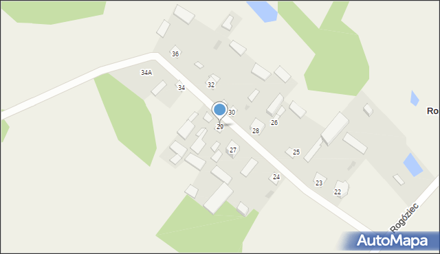 Rogóziec, Rogóziec, 29, mapa Rogóziec