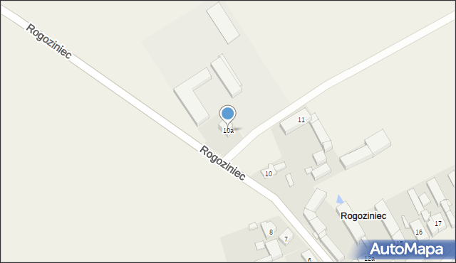 Rogoziniec, Rogoziniec, 10a, mapa Rogoziniec