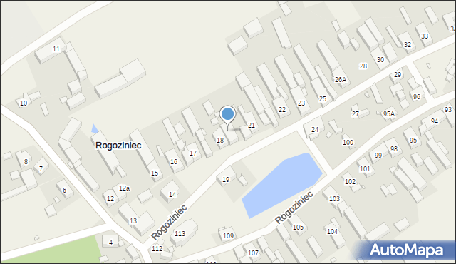 Rogoziniec, Rogoziniec, 20b, mapa Rogoziniec