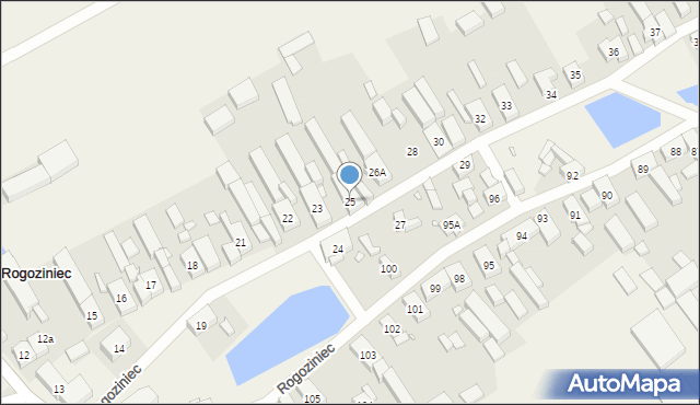 Rogoziniec, Rogoziniec, 25, mapa Rogoziniec