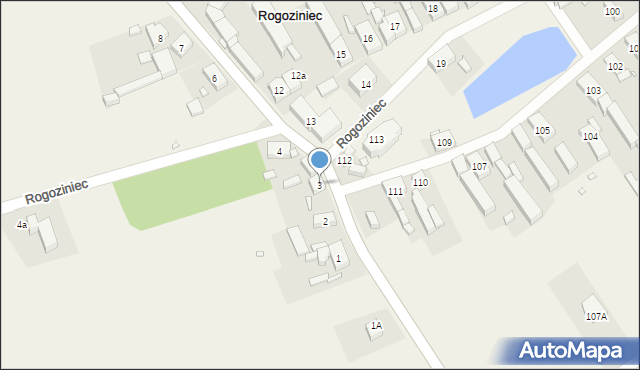 Rogoziniec, Rogoziniec, 3, mapa Rogoziniec