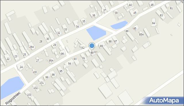 Rogoziniec, Rogoziniec, 90, mapa Rogoziniec