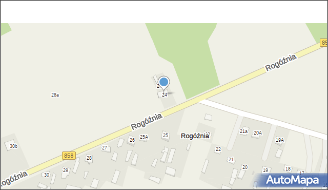 Rogóźnia, Rogóźnia, 24, mapa Rogóźnia