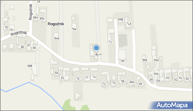 Rogoźnik, Rogoźnik, 75, mapa Rogoźnik