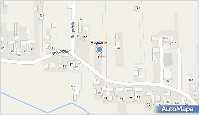 Rogoźnik, Rogoźnik, 84a, mapa Rogoźnik