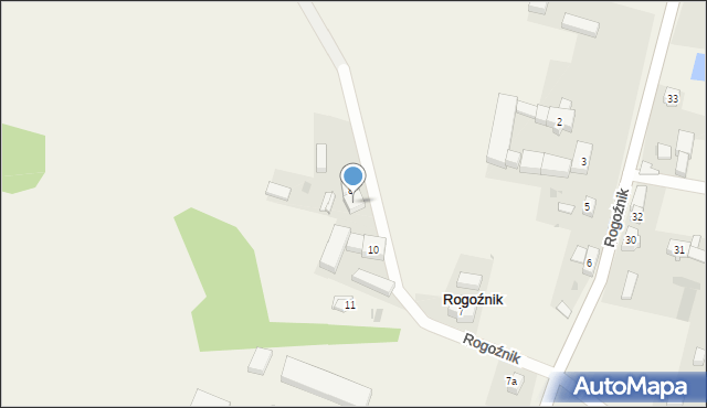 Rogoźnik, Rogoźnik, 9, mapa Rogoźnik