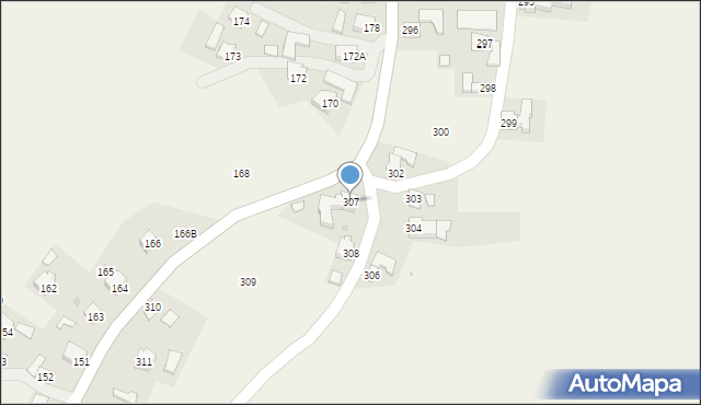Rogóżno, Rogóżno, 307, mapa Rogóżno
