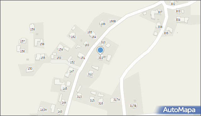 Rogóżno, Rogóżno, 311, mapa Rogóżno